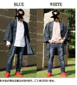 デニム羽織市松